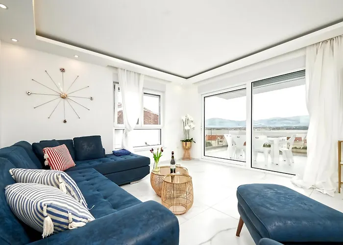 Luksusowy Z Podgrzewanym Basenem I Widokiem Na Morze Appartement